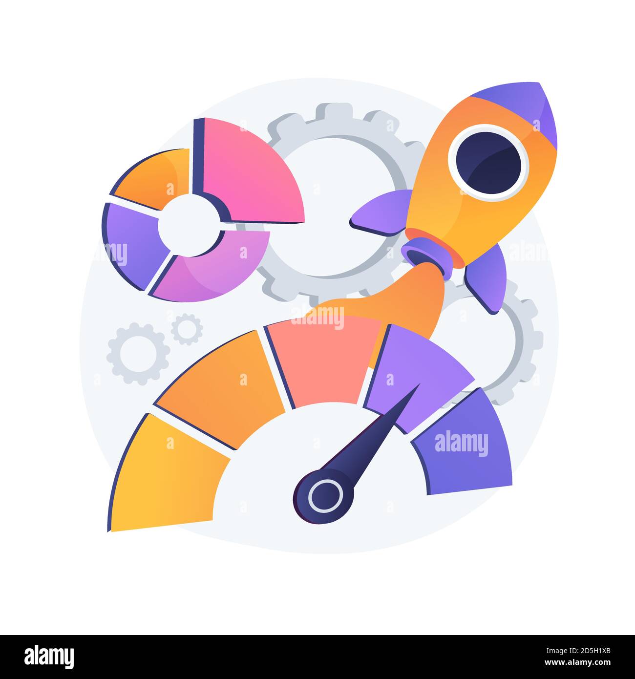 Computer performance boost vector concept metaphor Stock Vector