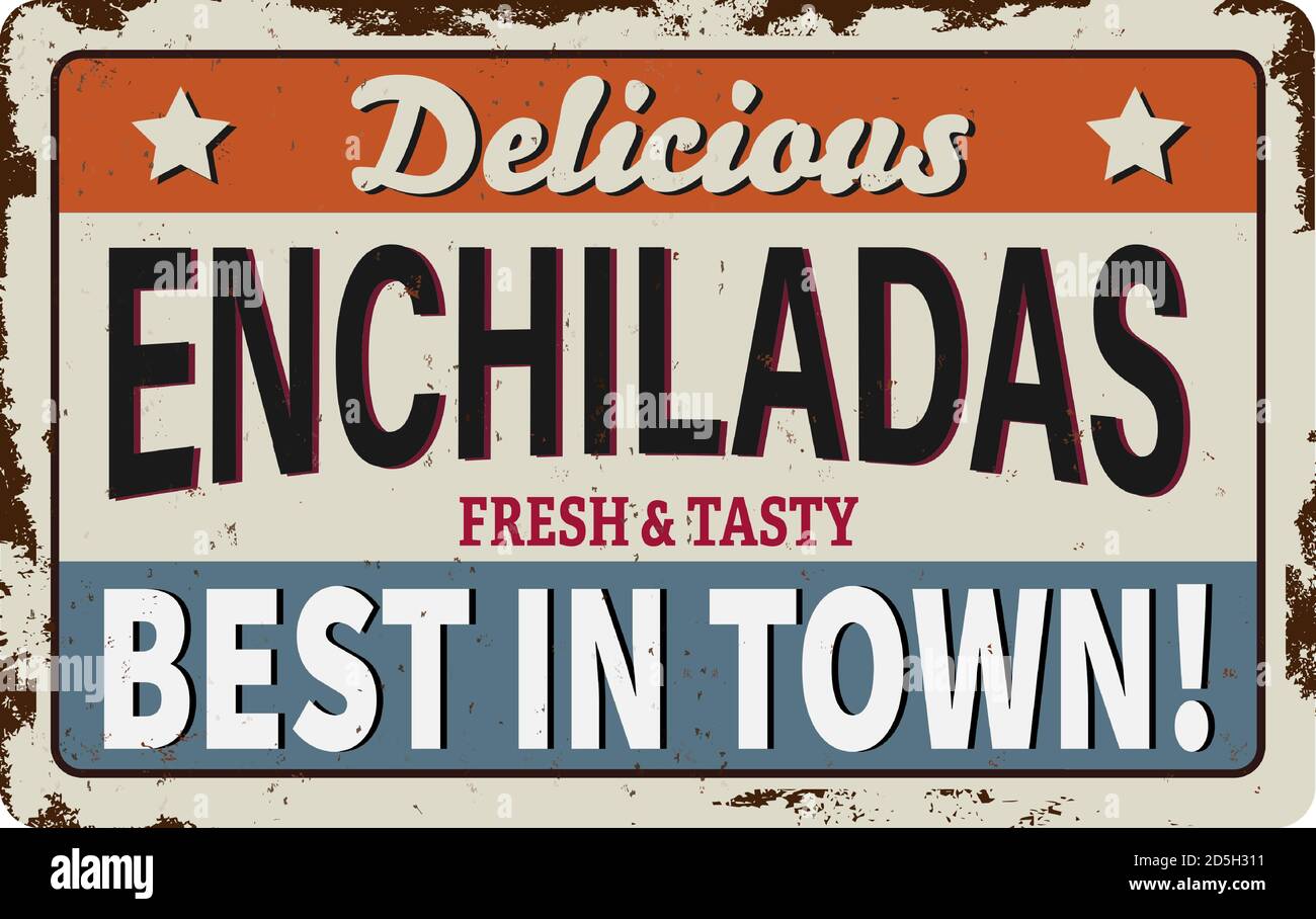 Enchilada and plate Stock Vector Images Alamy