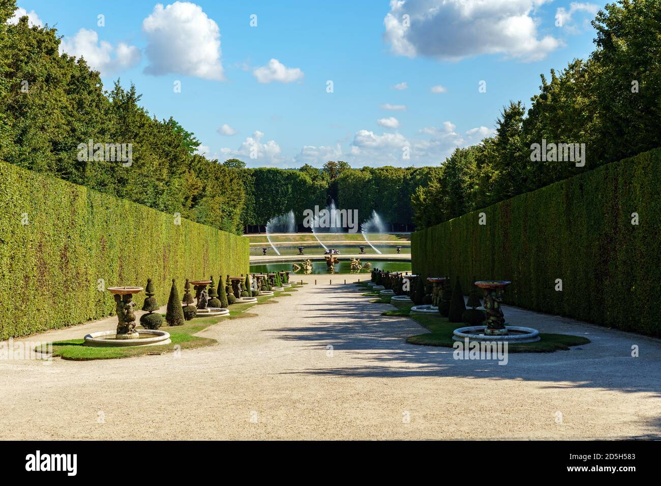 Marmousets Walk With Dragon And Neptune Fountains In Versailles Gardens marmousets-walk-with-dragon-and-neptune-fountains-in-versailles-gardens