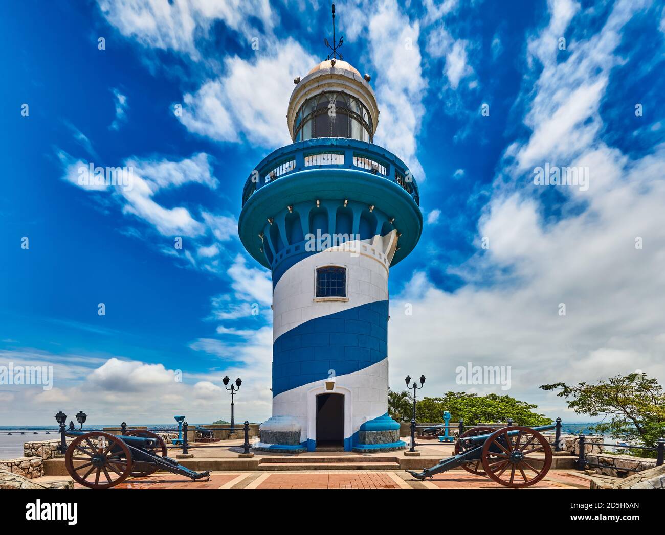 Lighthouse of Santa Anna fort Las Penas district landmark of Guayaquil  Ecuador in south america Stock Photo