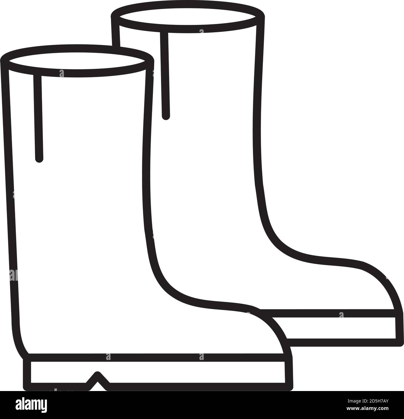 Work boots vector Black and White Stock Photos & Images - Alamy