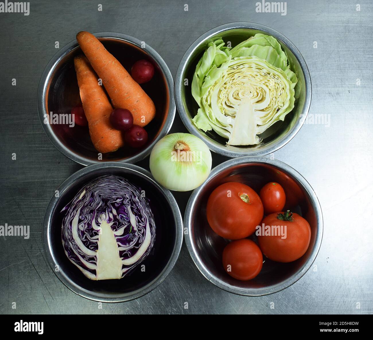 vegetables in containers Stock Photo Alamy