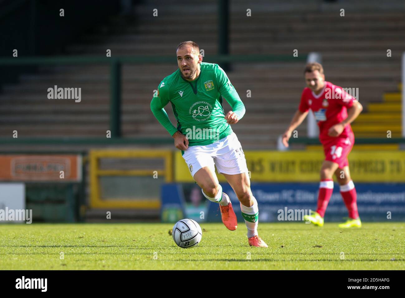 Yeovil Town FC versus Kings Lynn Town FC, National League Vanarama , Yeovil , Kings Lynn , Somerset , Tom Knowles ,3-1 home win, Huish Park, Stock Photo