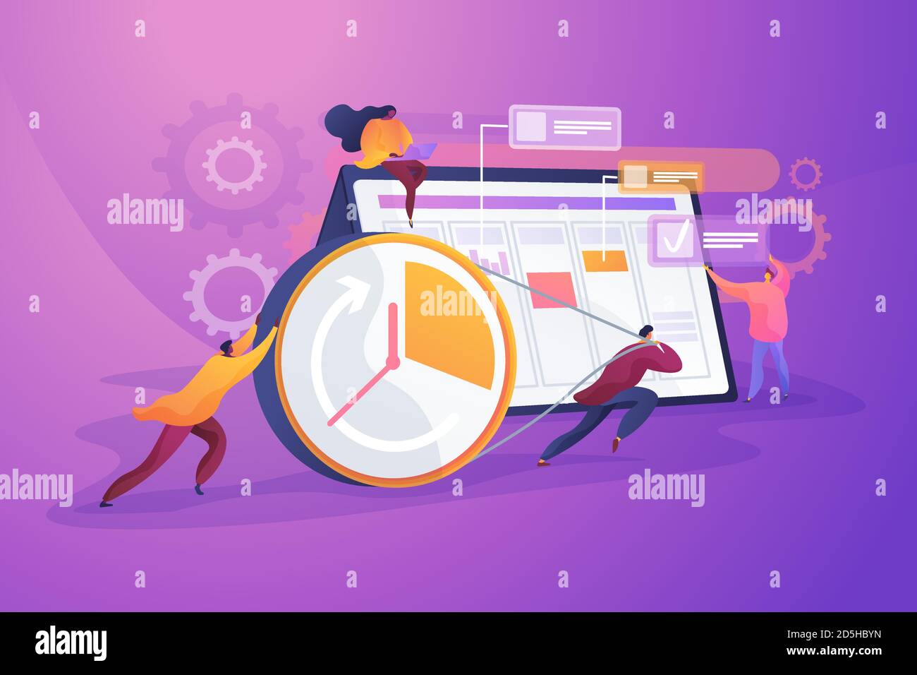 Time management concept vector illustration Stock Vector Image & Art ...