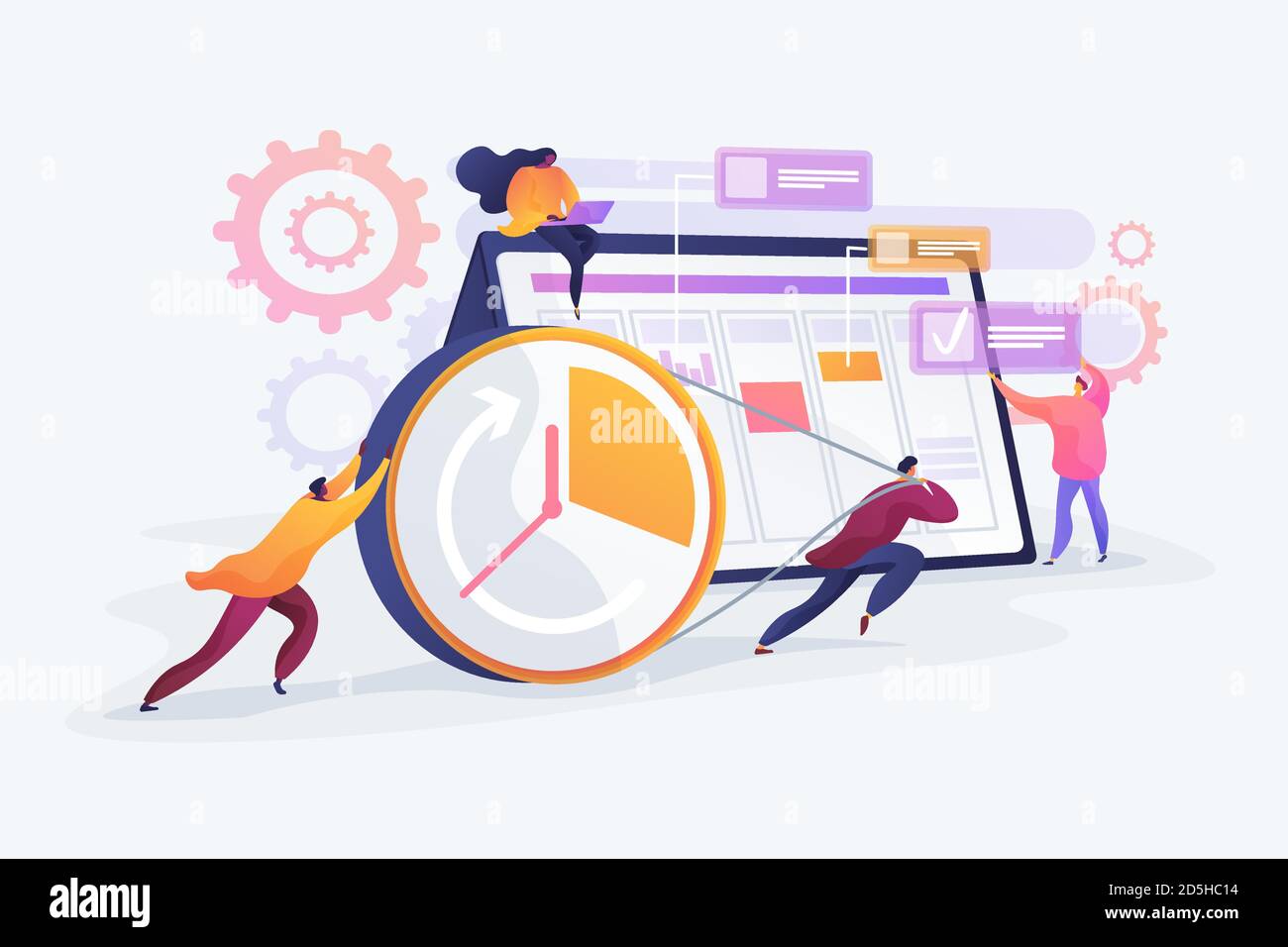 Time management concept vector illustration Stock Vector Image & Art ...