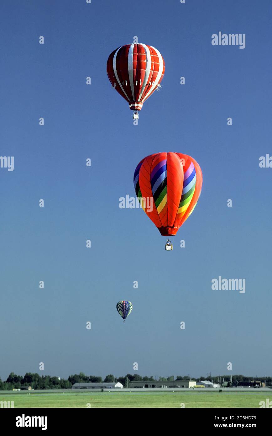 Hot air balloon contest in Jackson Michigan Stock Photo Alamy