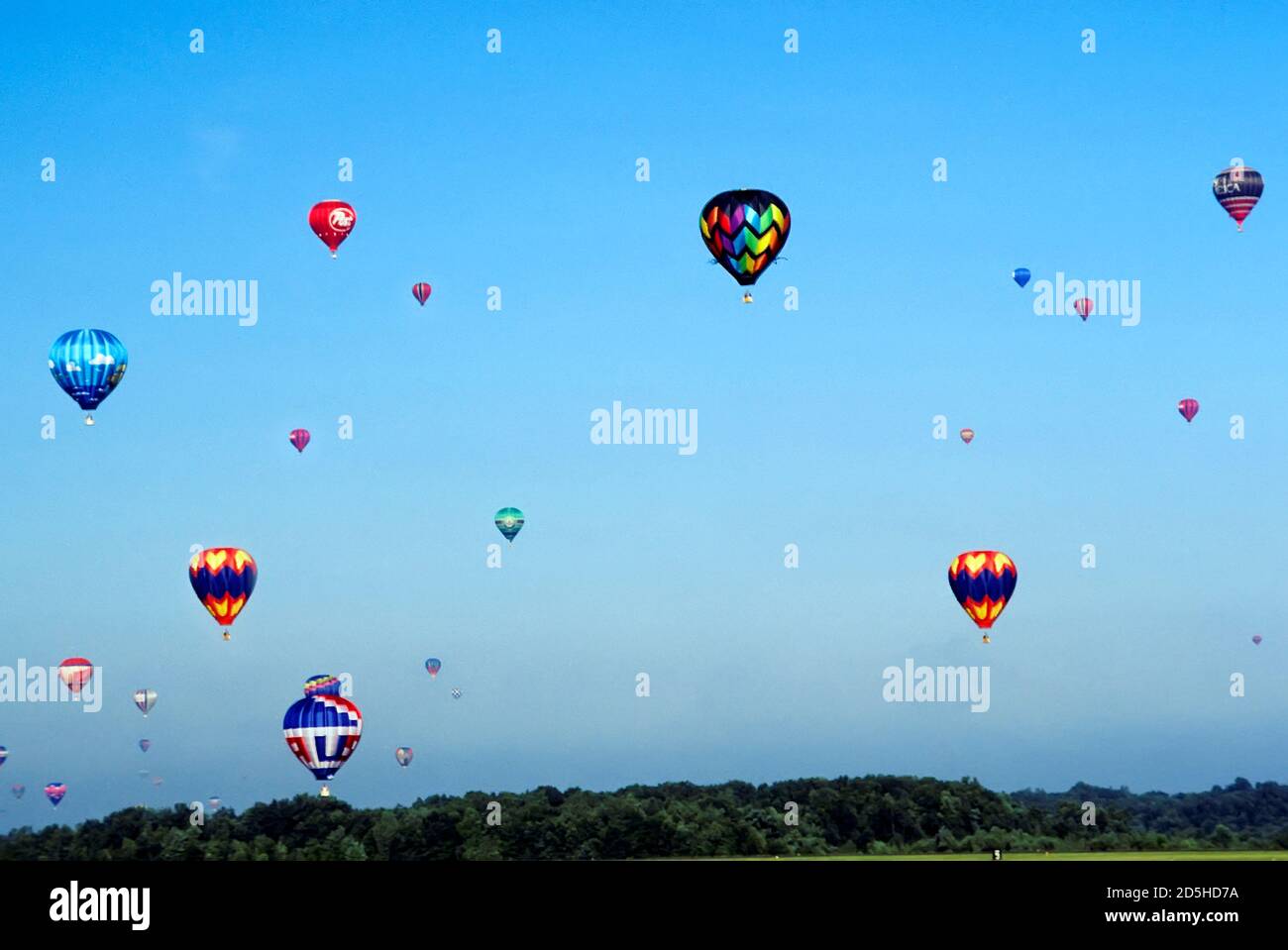 Hot air balloon contest in Jackson Michigan Stock Photo Alamy