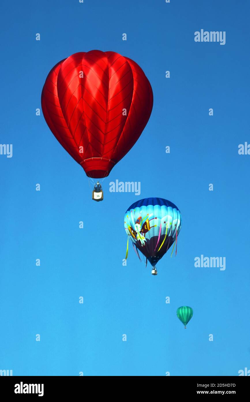 Hot air balloon contest in Jackson Michigan Stock Photo Alamy