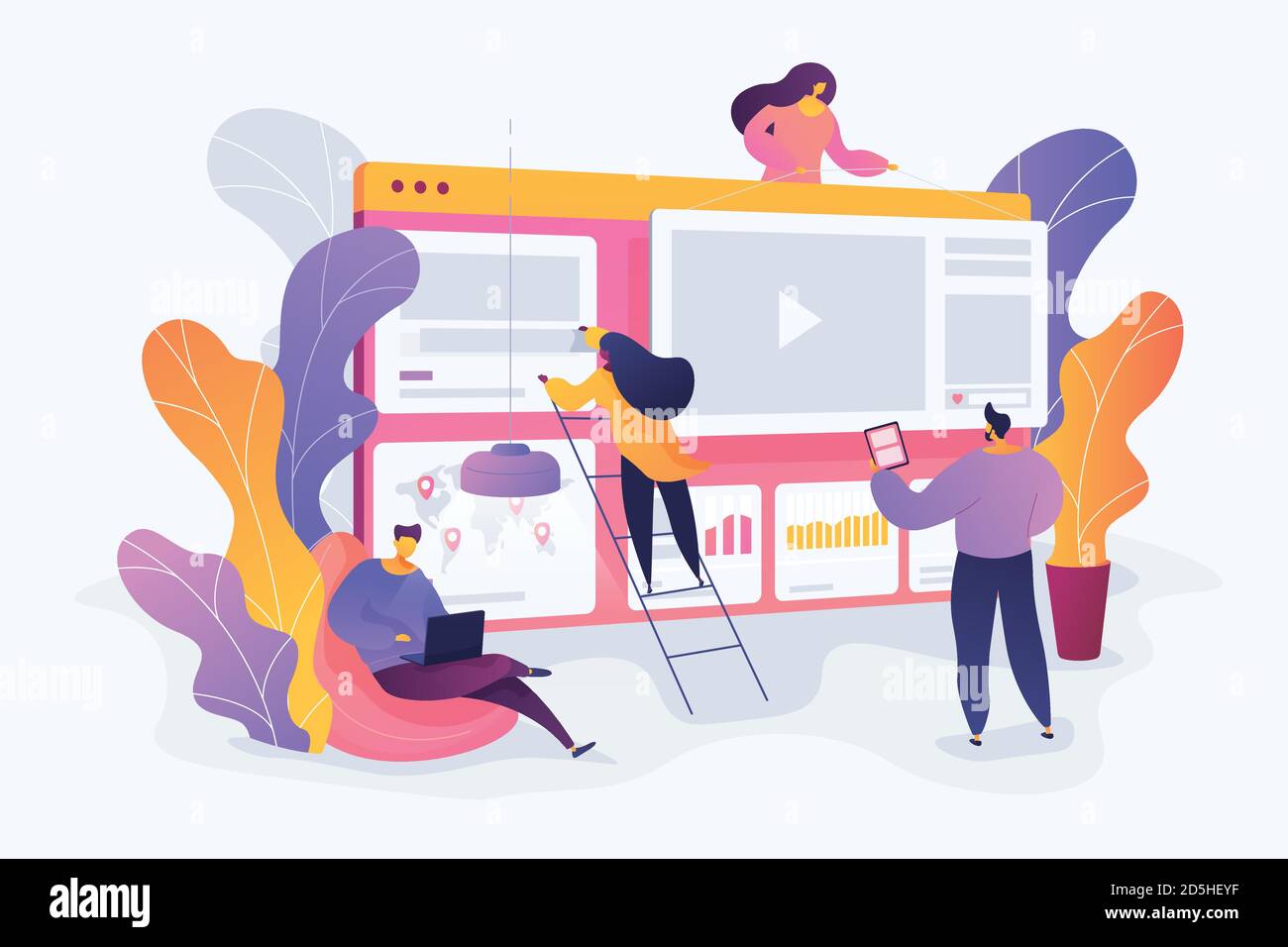 WEB development concept vector illustration Stock Vector Image & Art ...