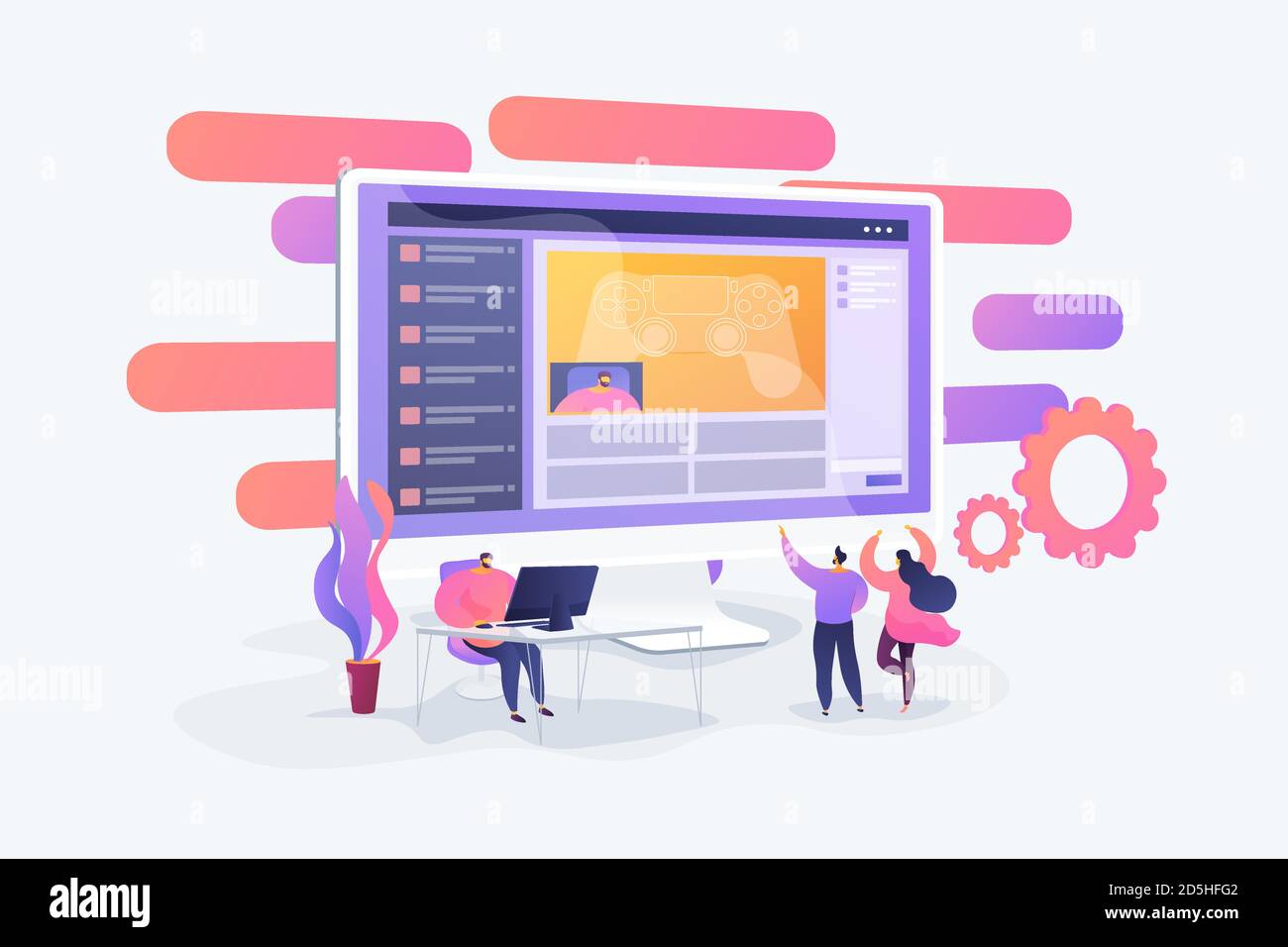 Video game walkthrough concept vector illustration Stock Vector Image ...