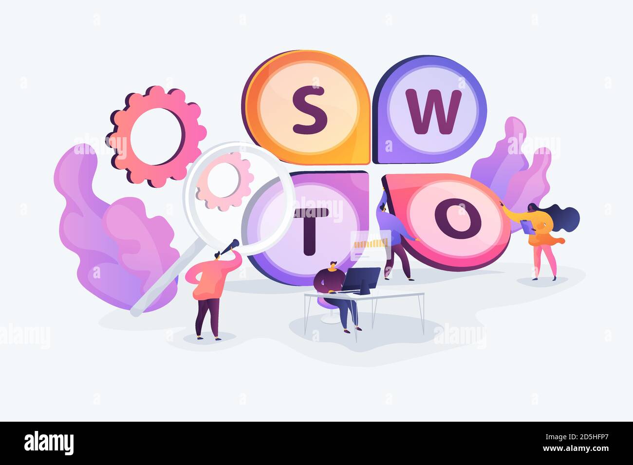 Swot Analysis Concept Vector Illustration Stock Vector Image And Art Alamy 8181