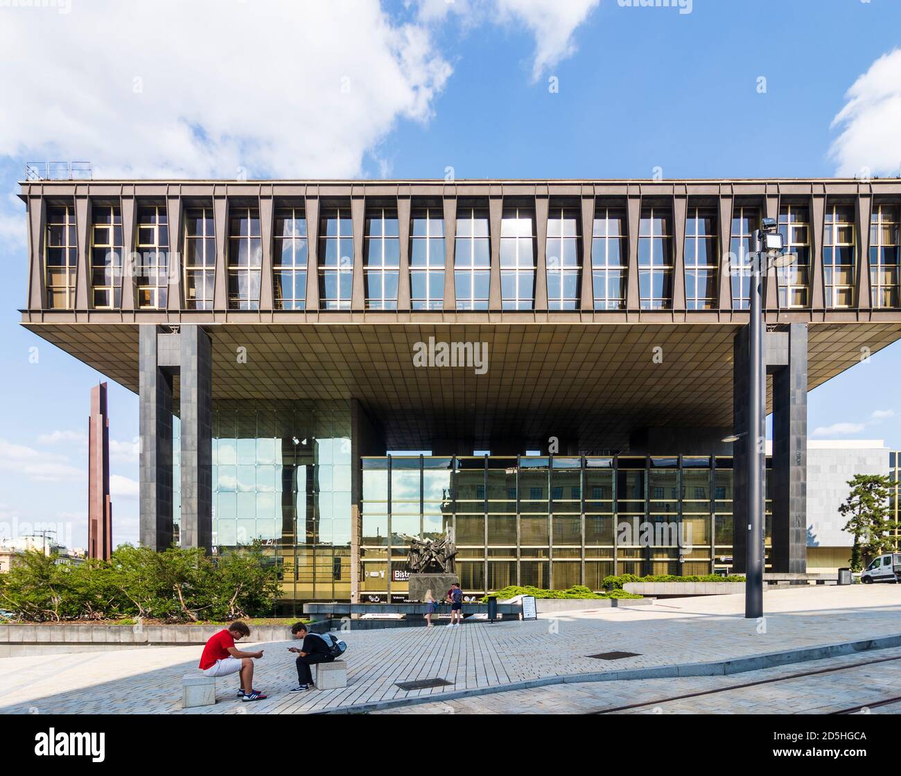 Praha: New Building of the National Museum in Nove Mesto, New Town, Praha, Prag, Prague, Czech Stock Photo