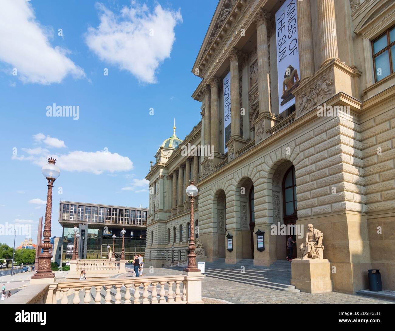Praha: National Museum in Nove Mesto, New Town, Praha, Prag, Prague, Czech Stock Photo