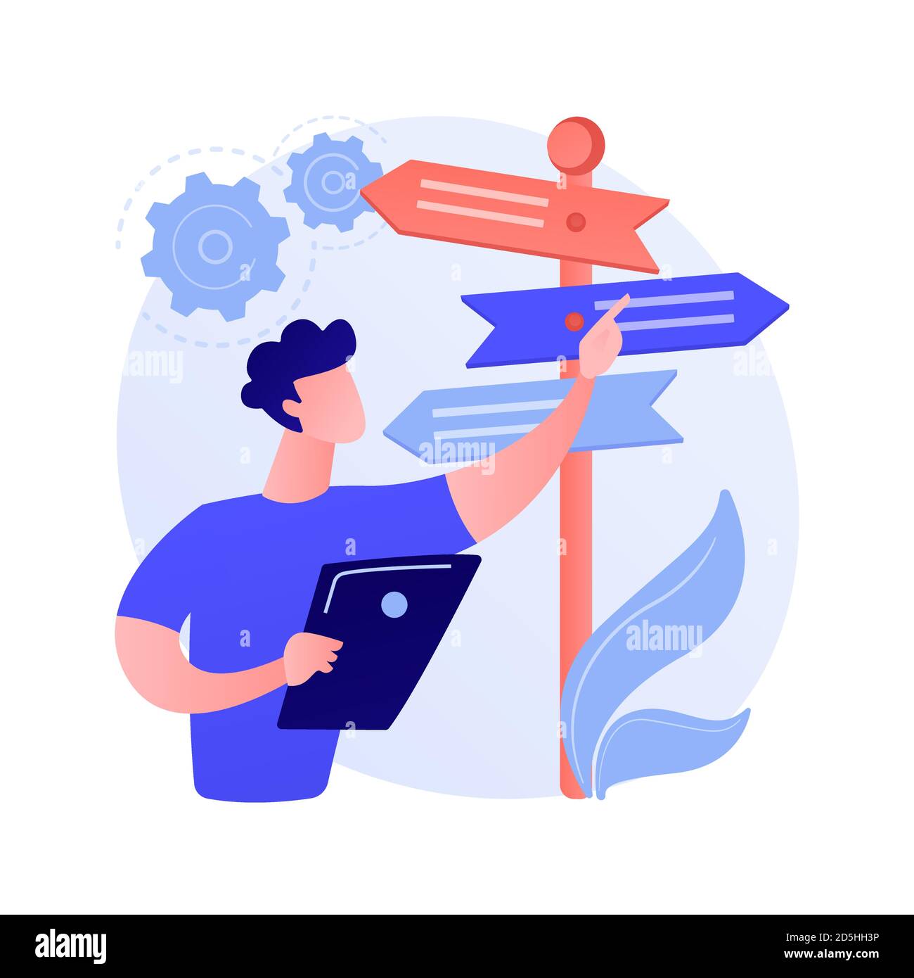 Decision making abstract concept vector illustration Stock Vector Image ...