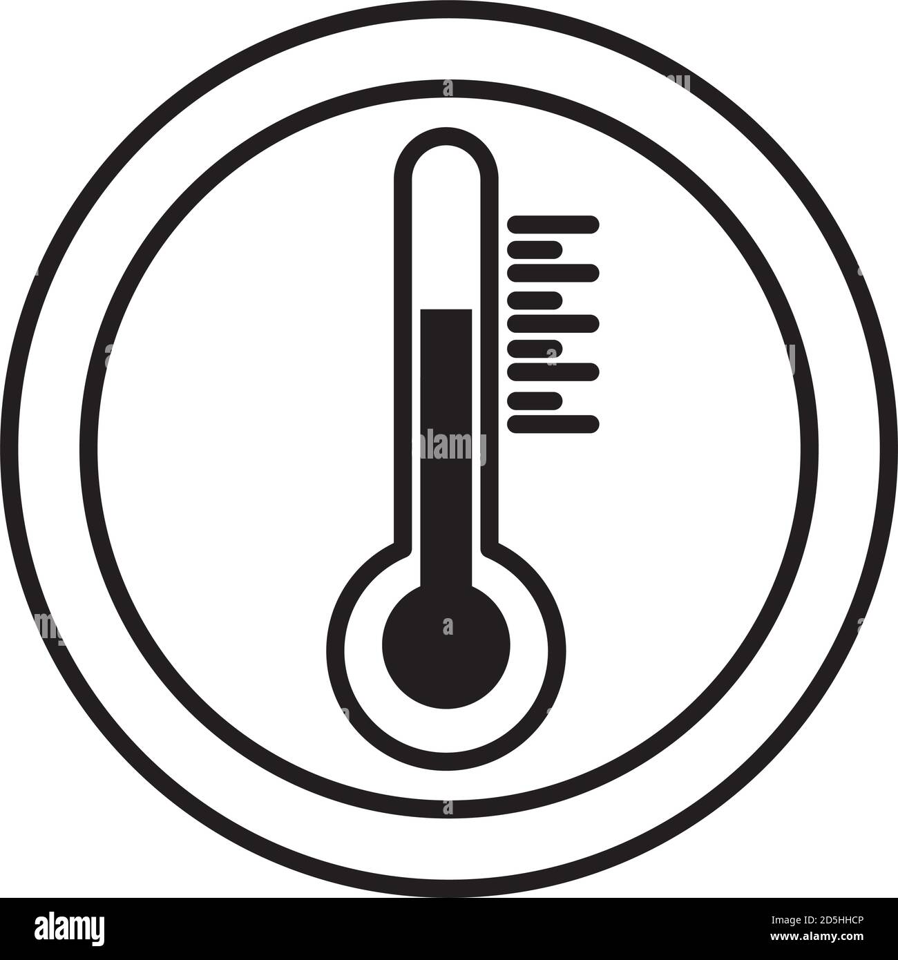Thermometer clip art Black and White Stock Photos & Images - Alamy