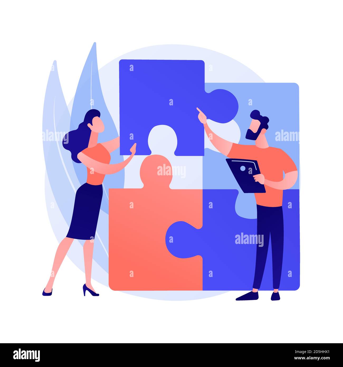 Design structure matrix abstract concept vector illustration. Stock Vector