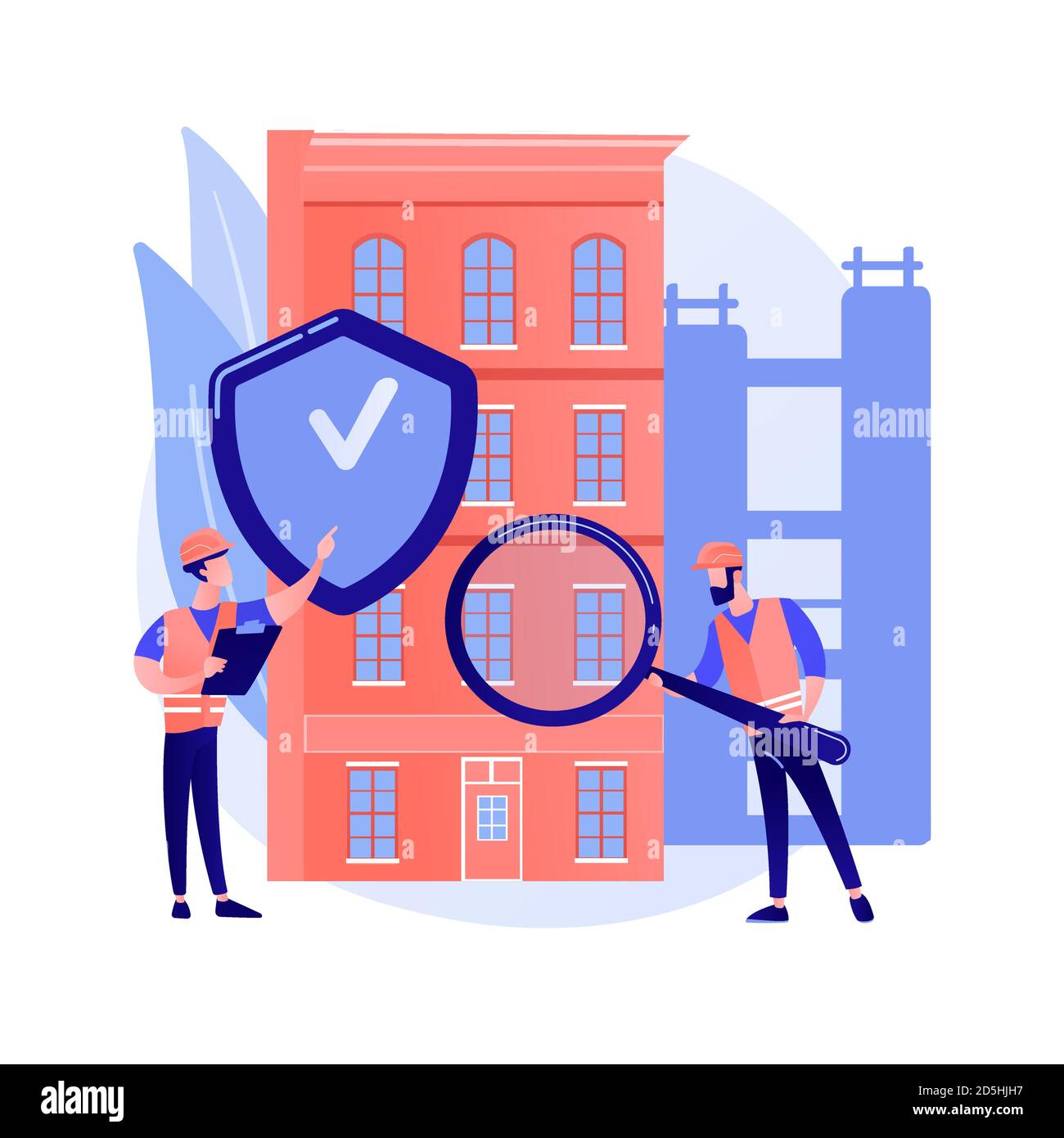 Building safety abstract concept vector illustration Stock Vector Image