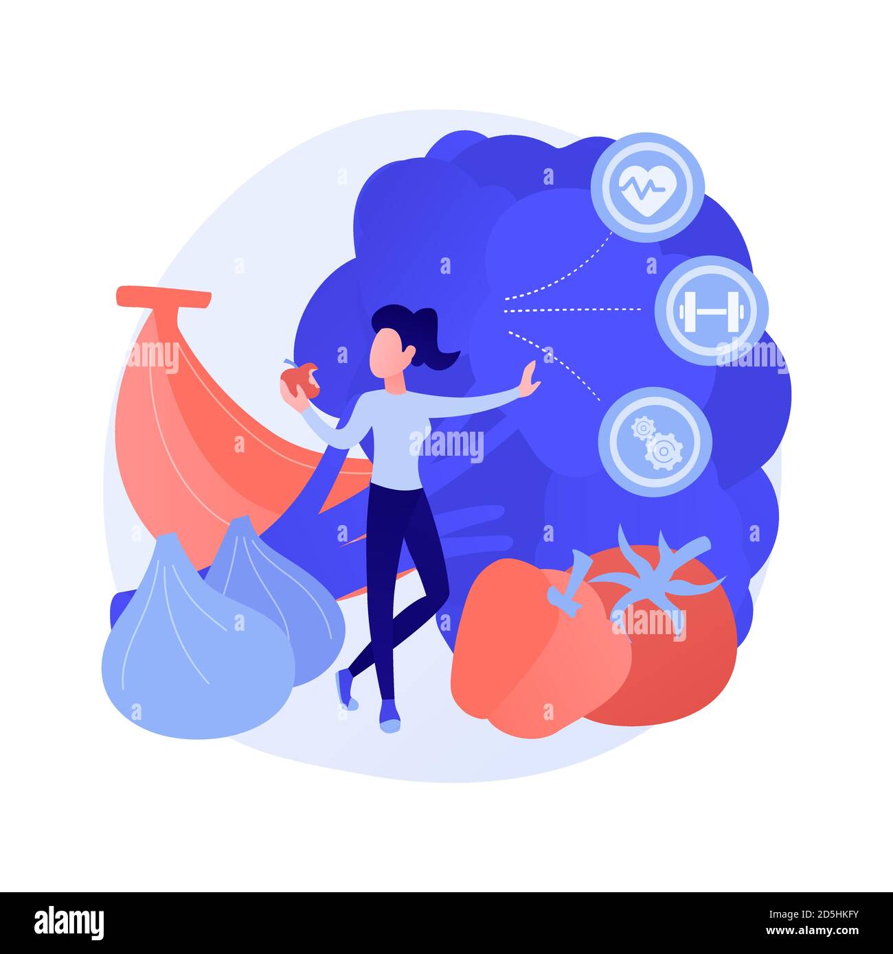 Raw veganism abstract concept vector illustration Stock Vector Image