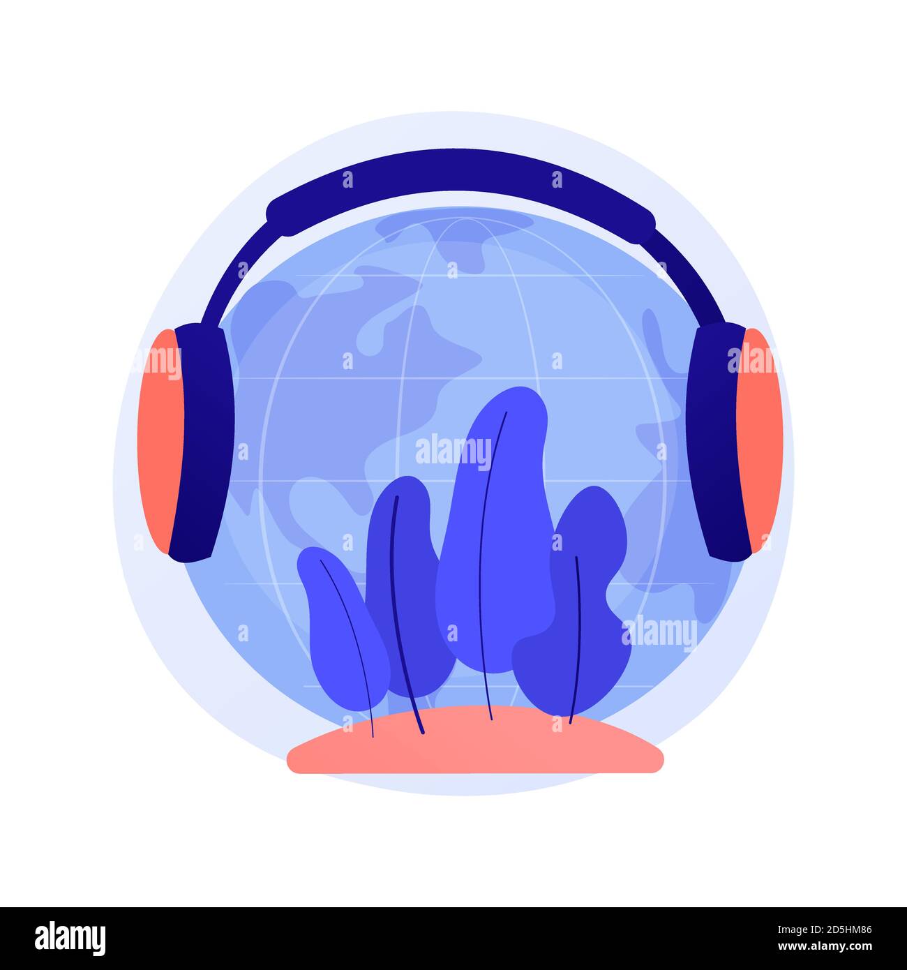 Noise protection abstract concept vector illustration. Stock Vector