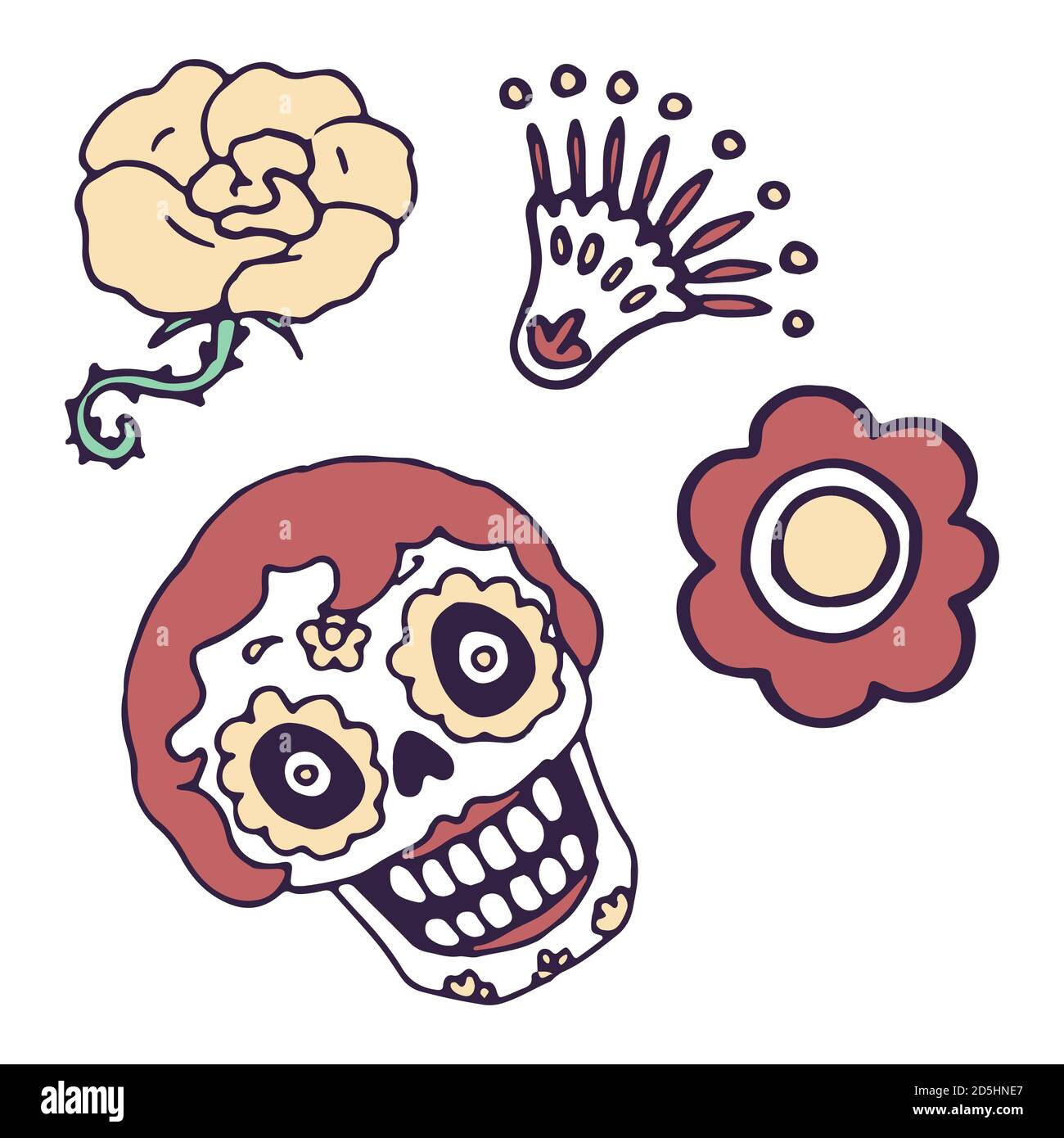 Download Sugar Skull Logo Icon High Resolution Stock Photography And Images Alamy