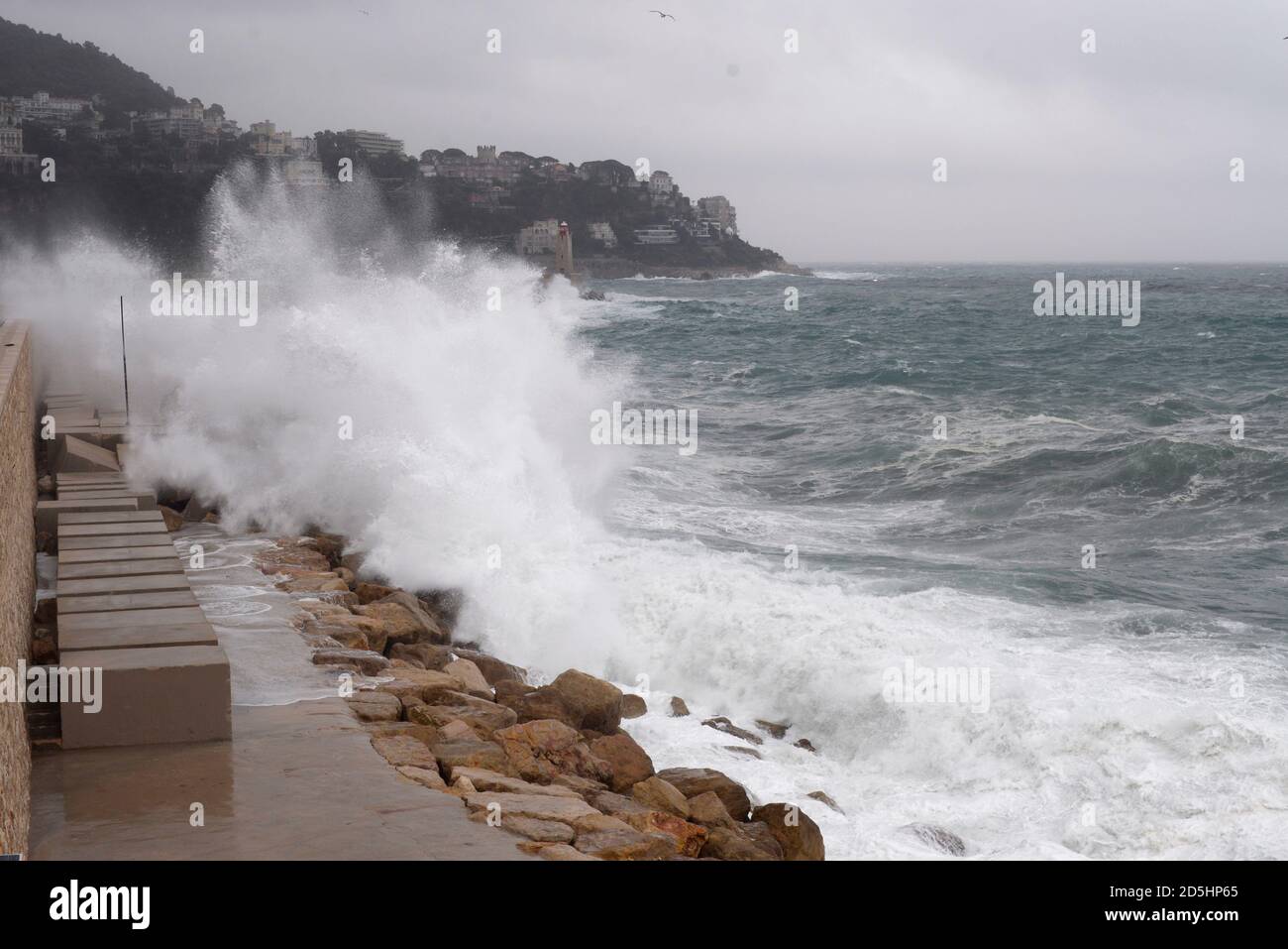 October 2nd, 2020 The storm Alex in the south of France Stock Photo - Alamy