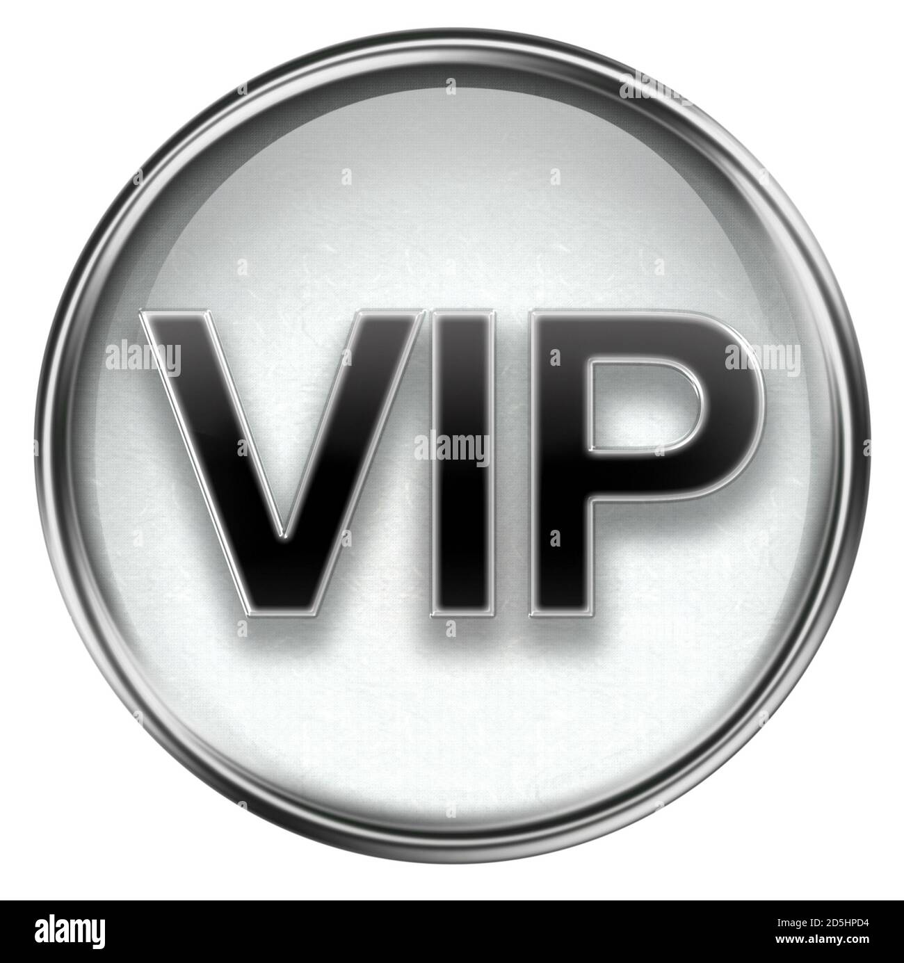 VIP icon grey, isolated on white background Stock Photo - Alamy