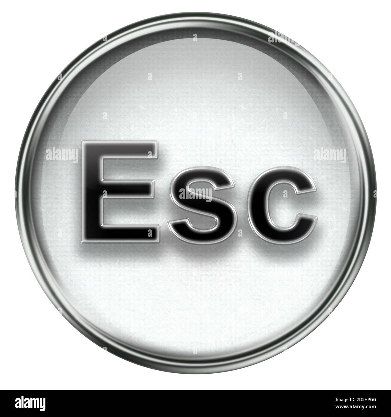 Esc icon grey Stock Photo