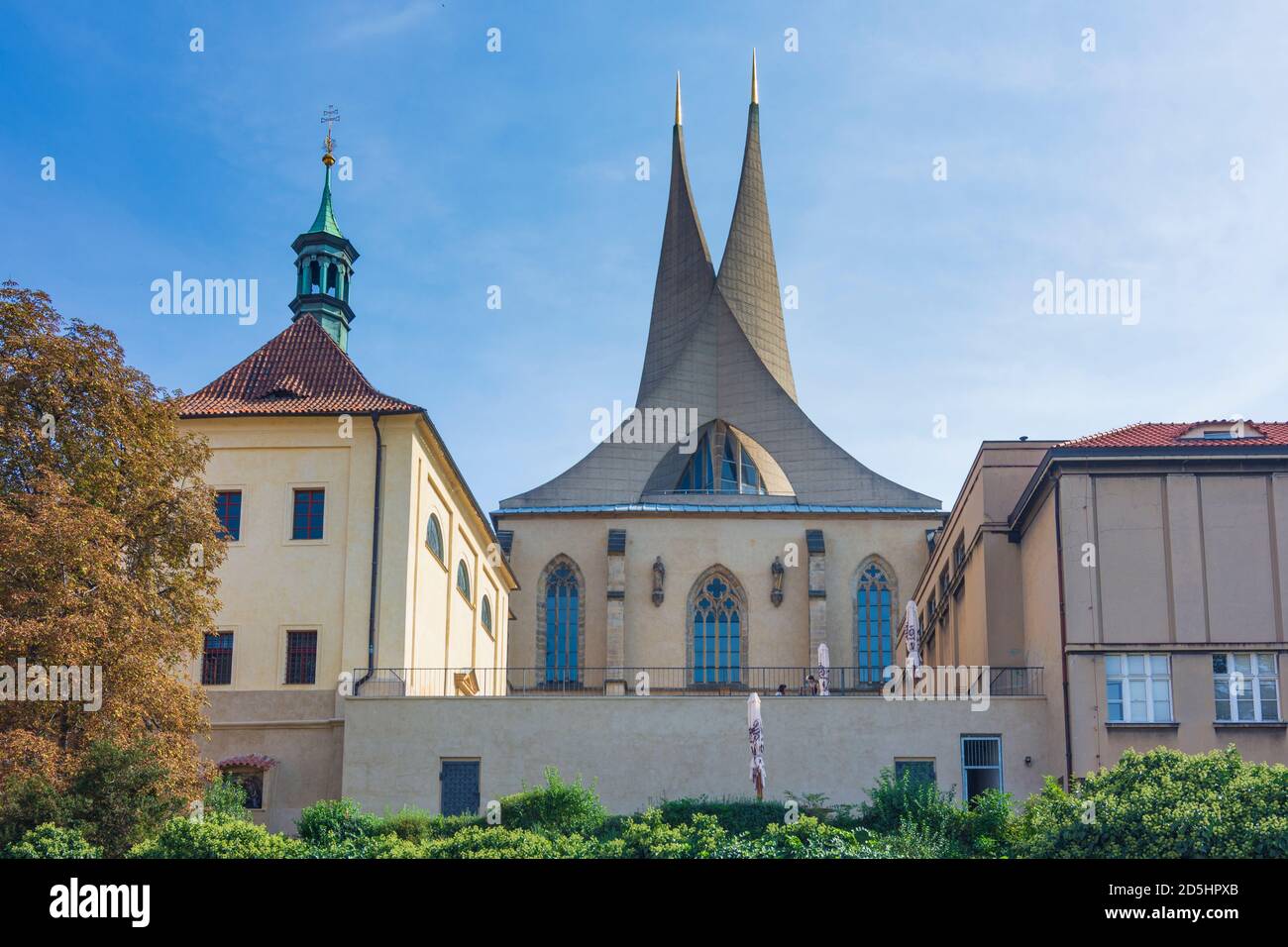 Praha: Emmaus Monastery (Emauzy or Emauzsky klaster) in Nove Mesto, New Town, Praha, Prag, Prague, Czech Stock Photo