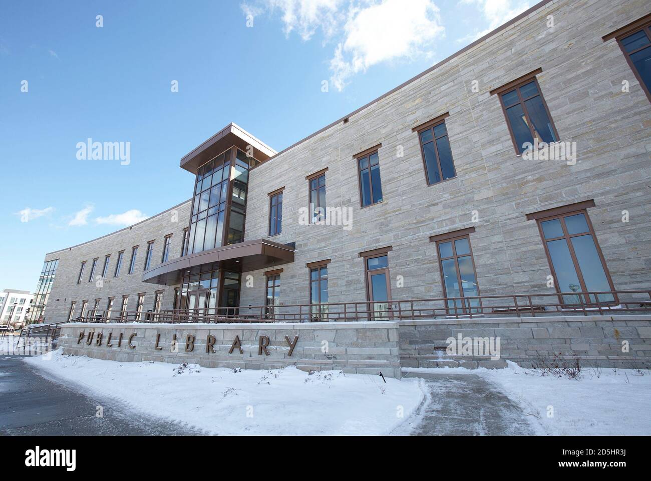 Public library in Oak Creek Wisconsin Stock Photo Alamy