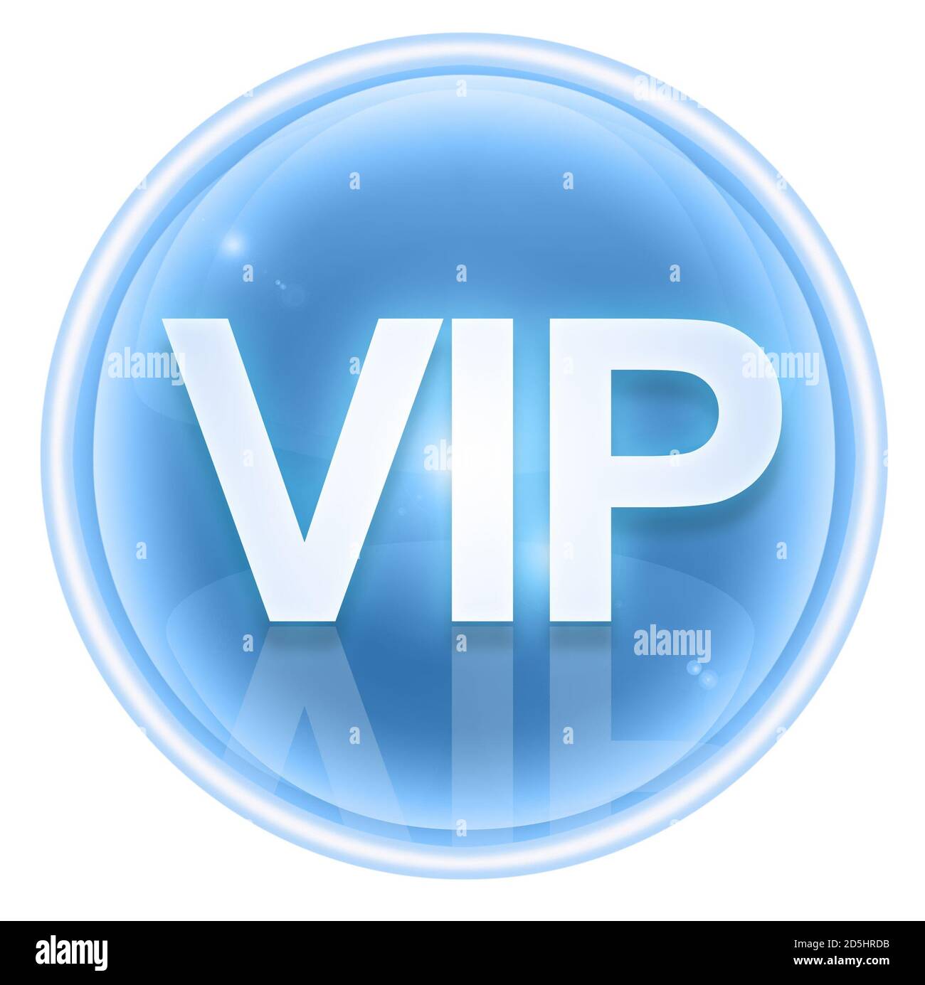 VIP icon blue, isolated on white background Stock Photo - Alamy