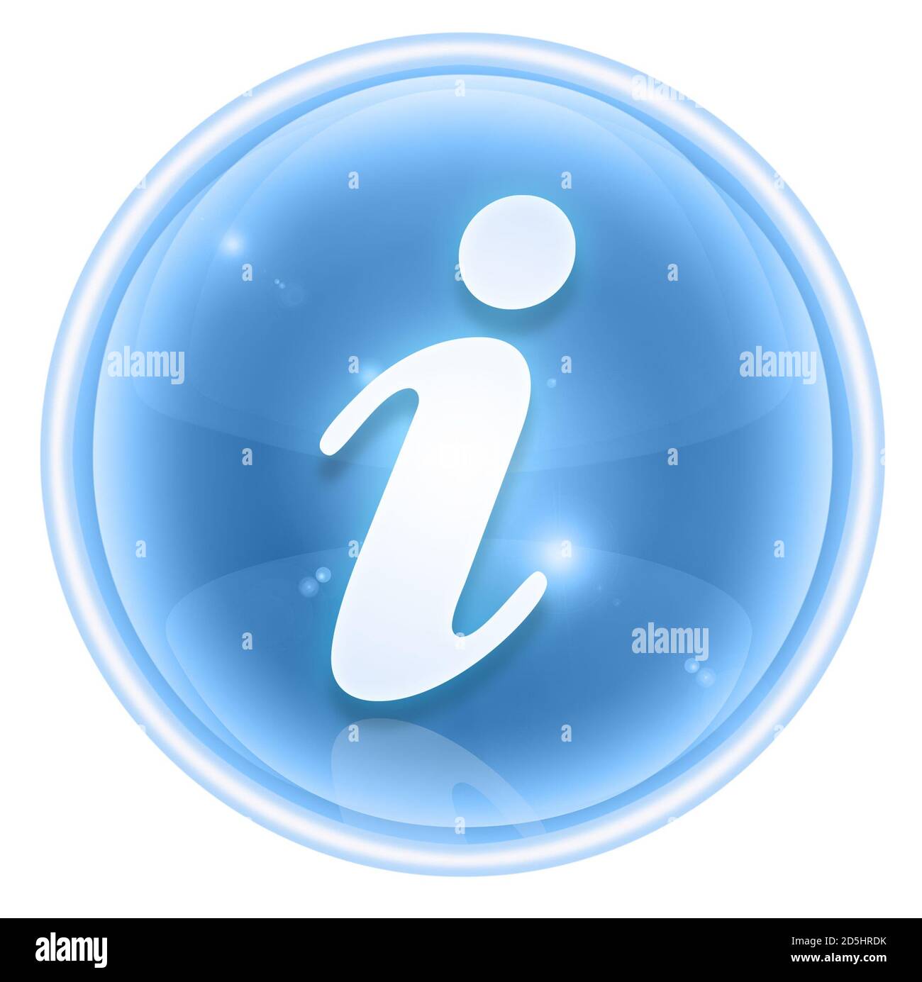 information icon ice, isolated on white background Stock Photo