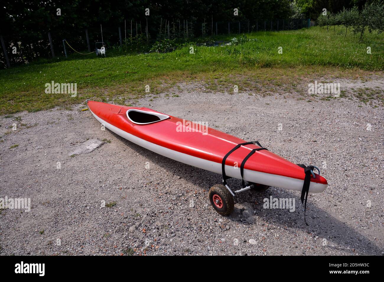 kayak on the beach Stock Photo - Alamy