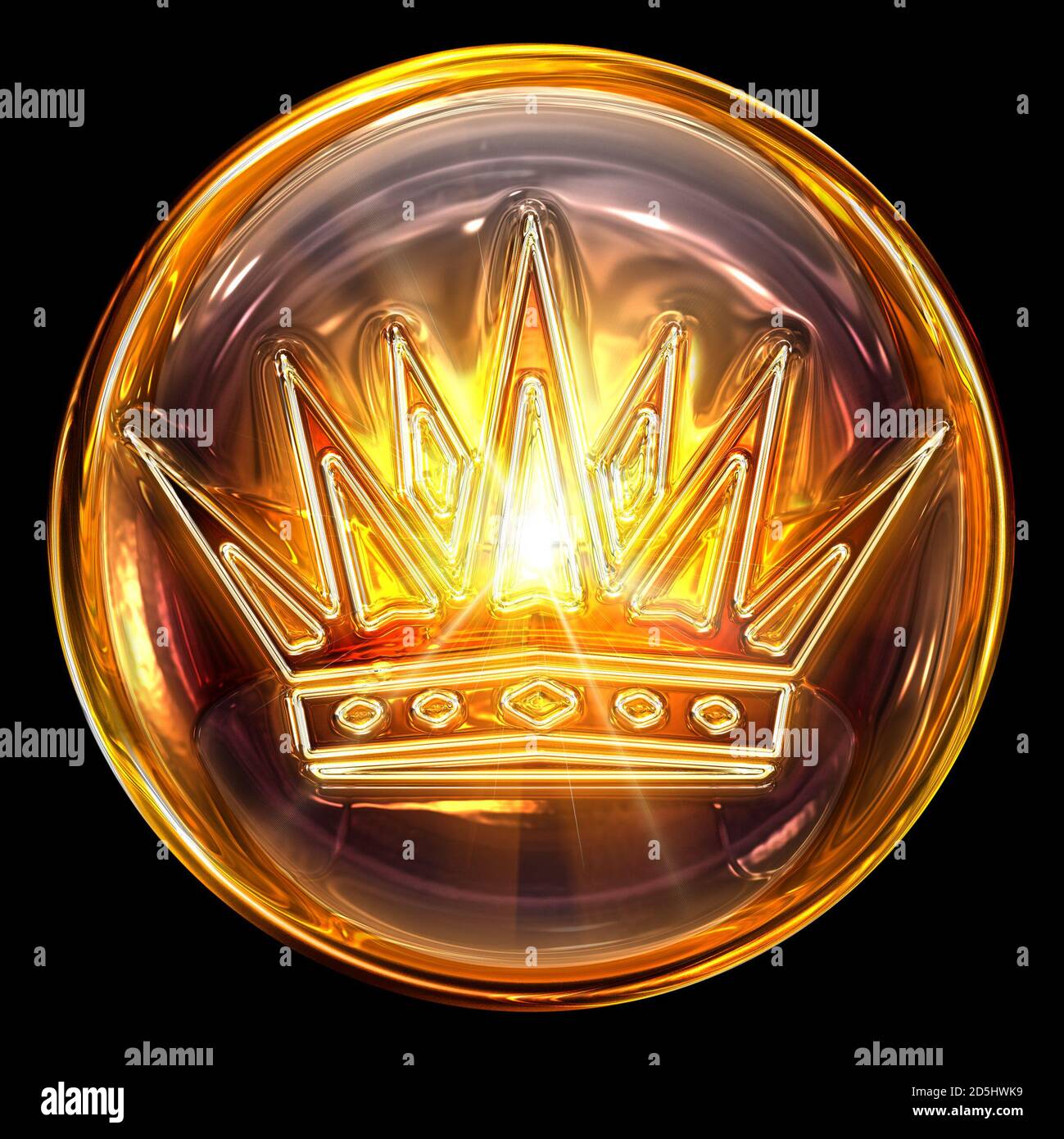 Golden crown on black hi-res stock photography and images - Alamy