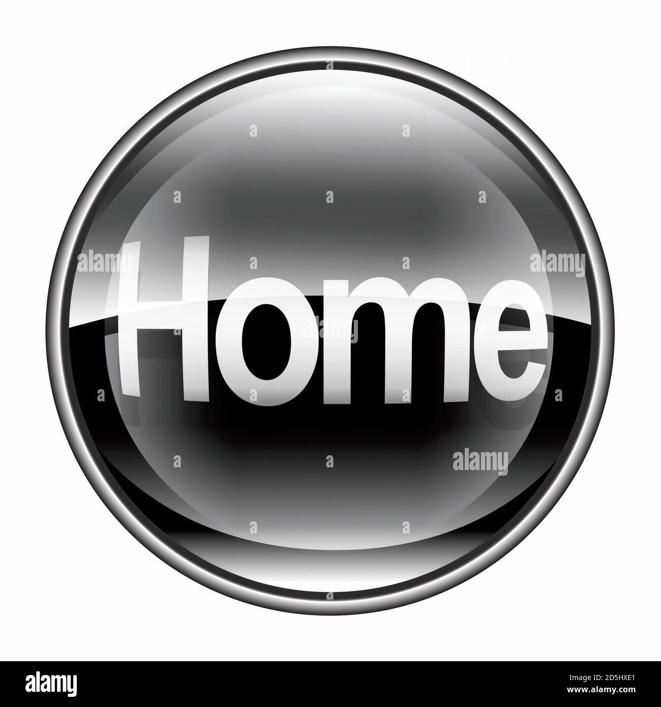 home icon black, isolated on white background Stock Photo - Alamy