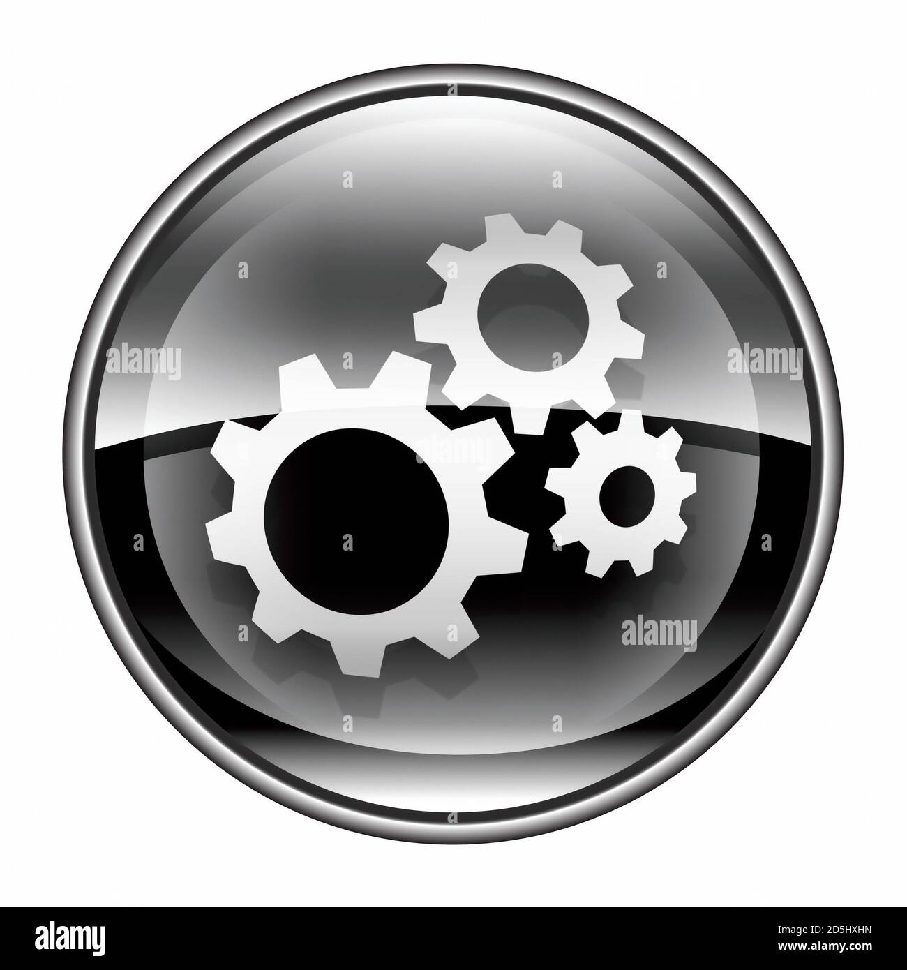 Tools icon black, isolated on white background Stock Photo - Alamy