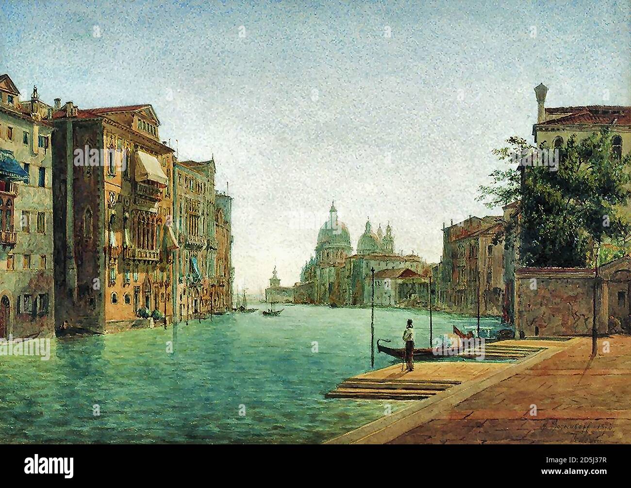 Bogoljuboff Alexei Petrovich - Venice 3 - Russian School - 19th  Century Stock Photo