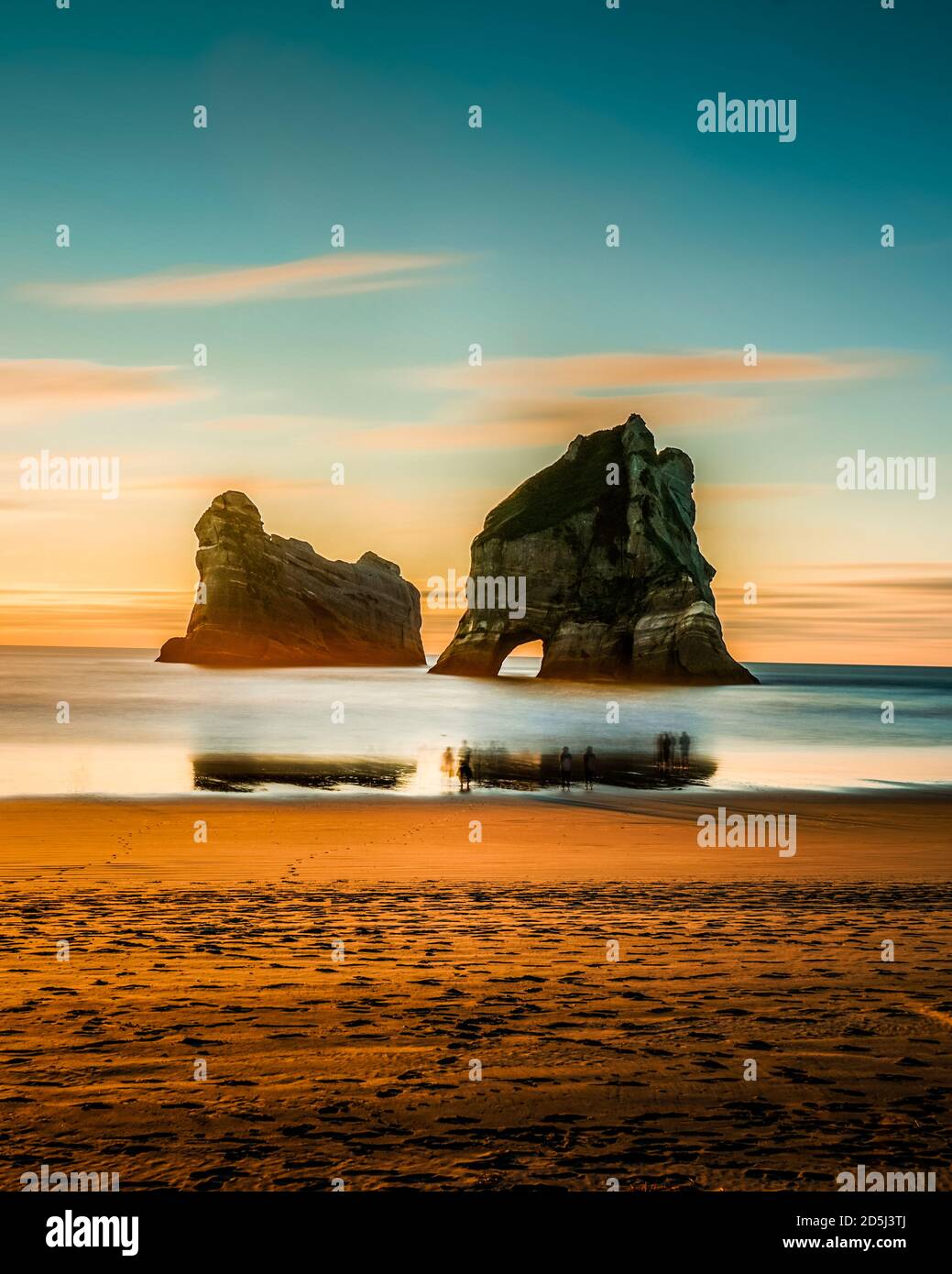 A Day Spent At Whakariki Beach - Fabian Andriessen Stock Photo