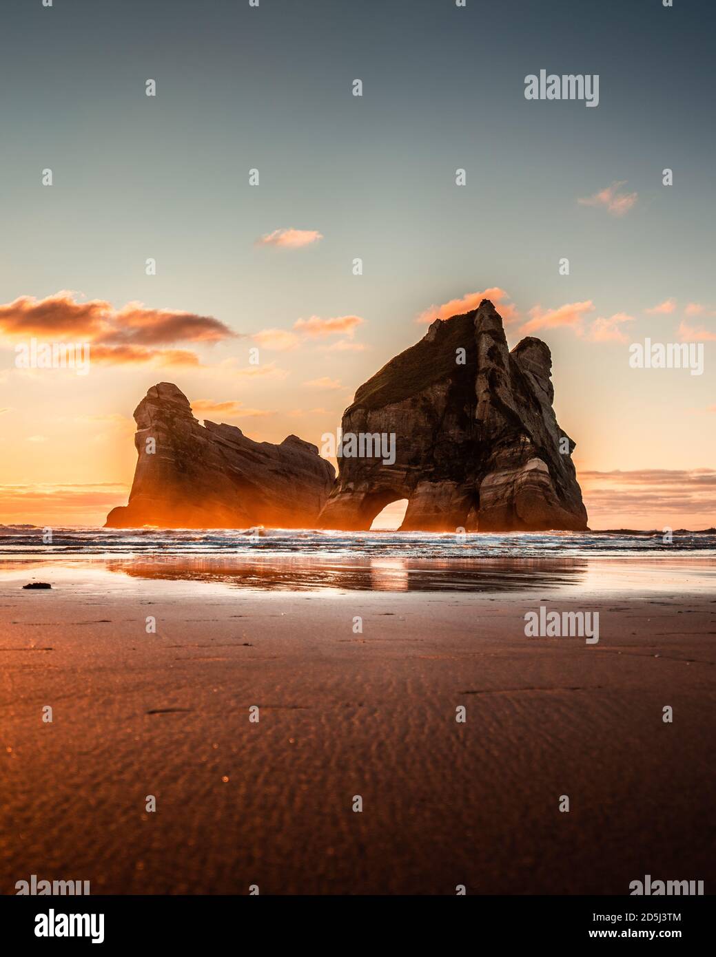 A Day Spent At Whakariki Beach - Fabian Andriessen Stock Photo