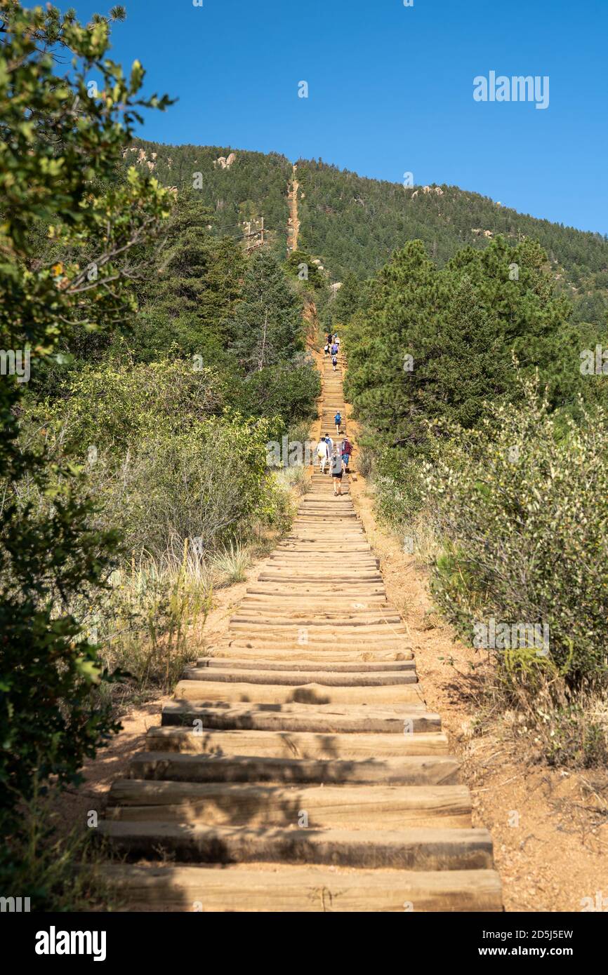 Manitou Springs, Colorado September 15, 2020 The old railroad ties