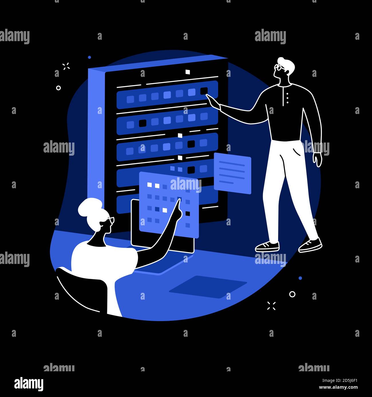 Big data engineering abstract concept vector illustration Stock Vector ...