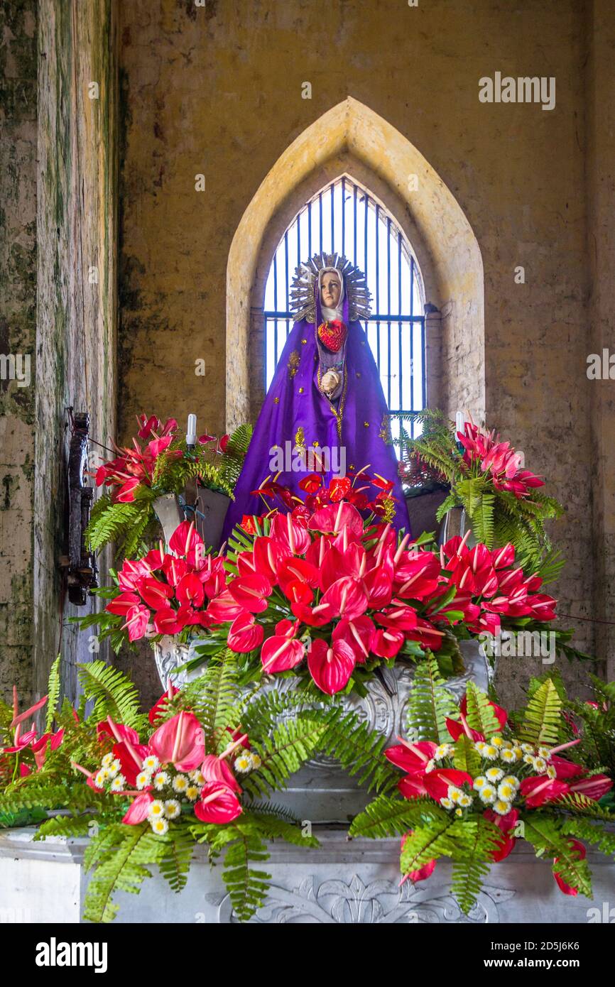 A processional image of the Mater Dolorosa during Holy Week Stock Photo ...