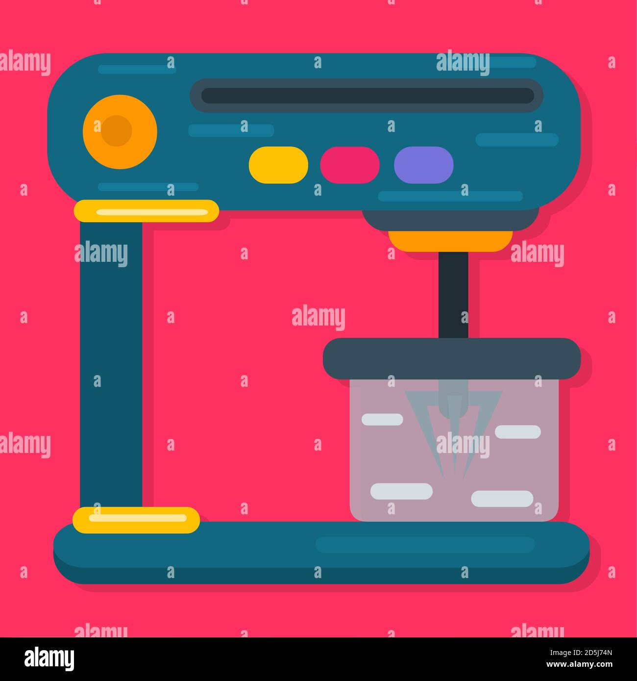 stand mixer kitchenware vector illustration in flat style Stock Vector