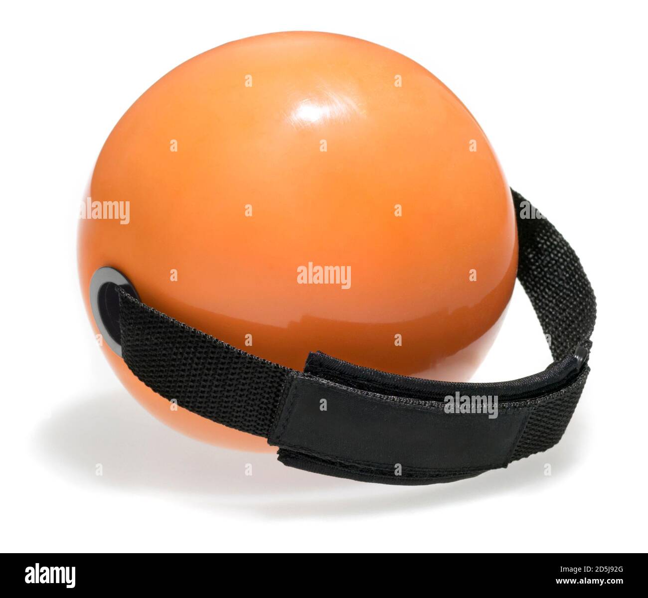 Orange Harbinger Weighted Exercise Ball For Seniors Photographed On A Orange harbinger weighted exercise ball for seniors photographed on a