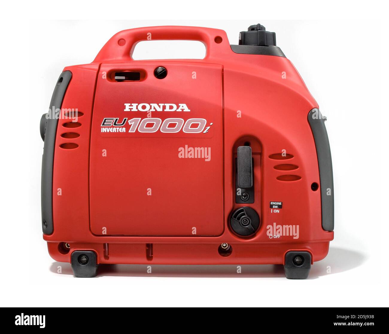 honda eu1000i portable generator photographed on a white