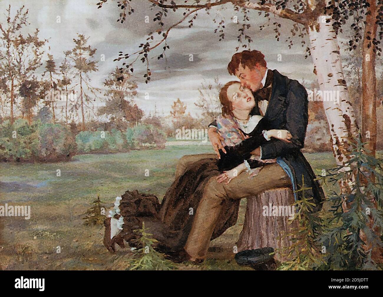 【R&B】Promysc Art Of Love Just Because (I Love You) - Art Deco Romance Art Print
