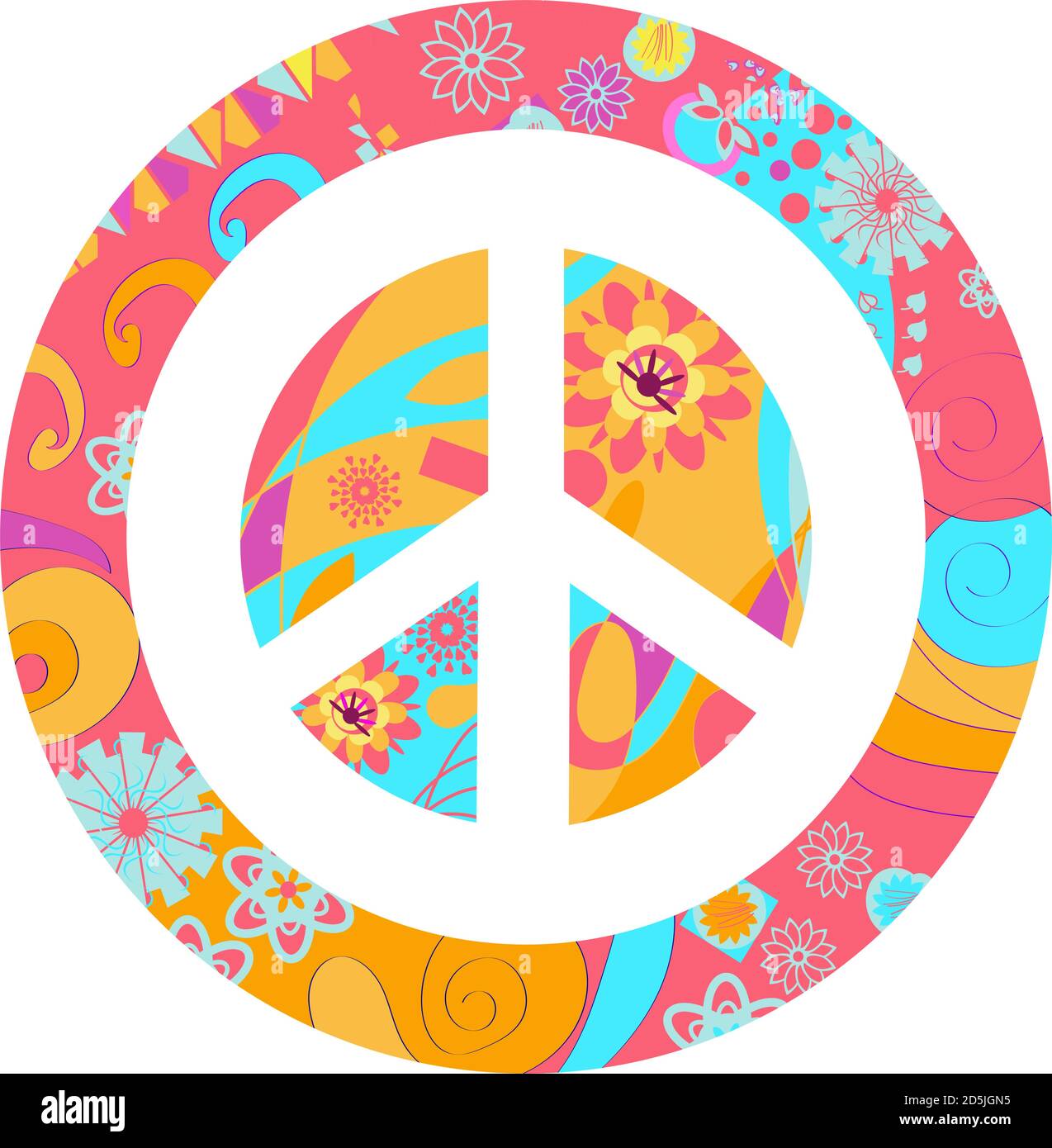 Peace sign vector illustration Stock Vector