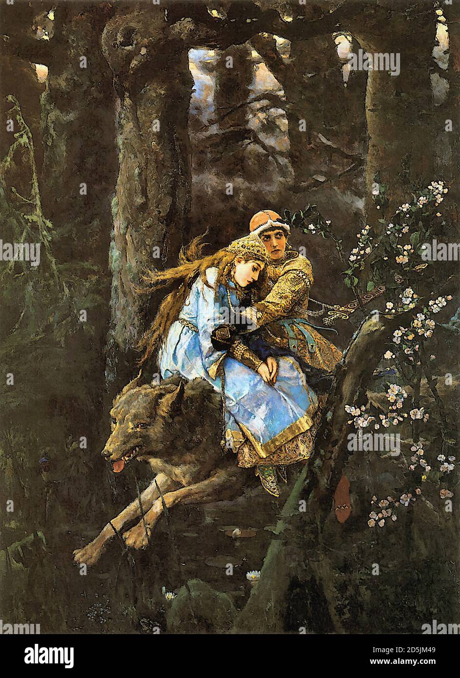 Vasnetsov Victor - Ivan Tsarevich on a Gray Wolf - Russian School ...