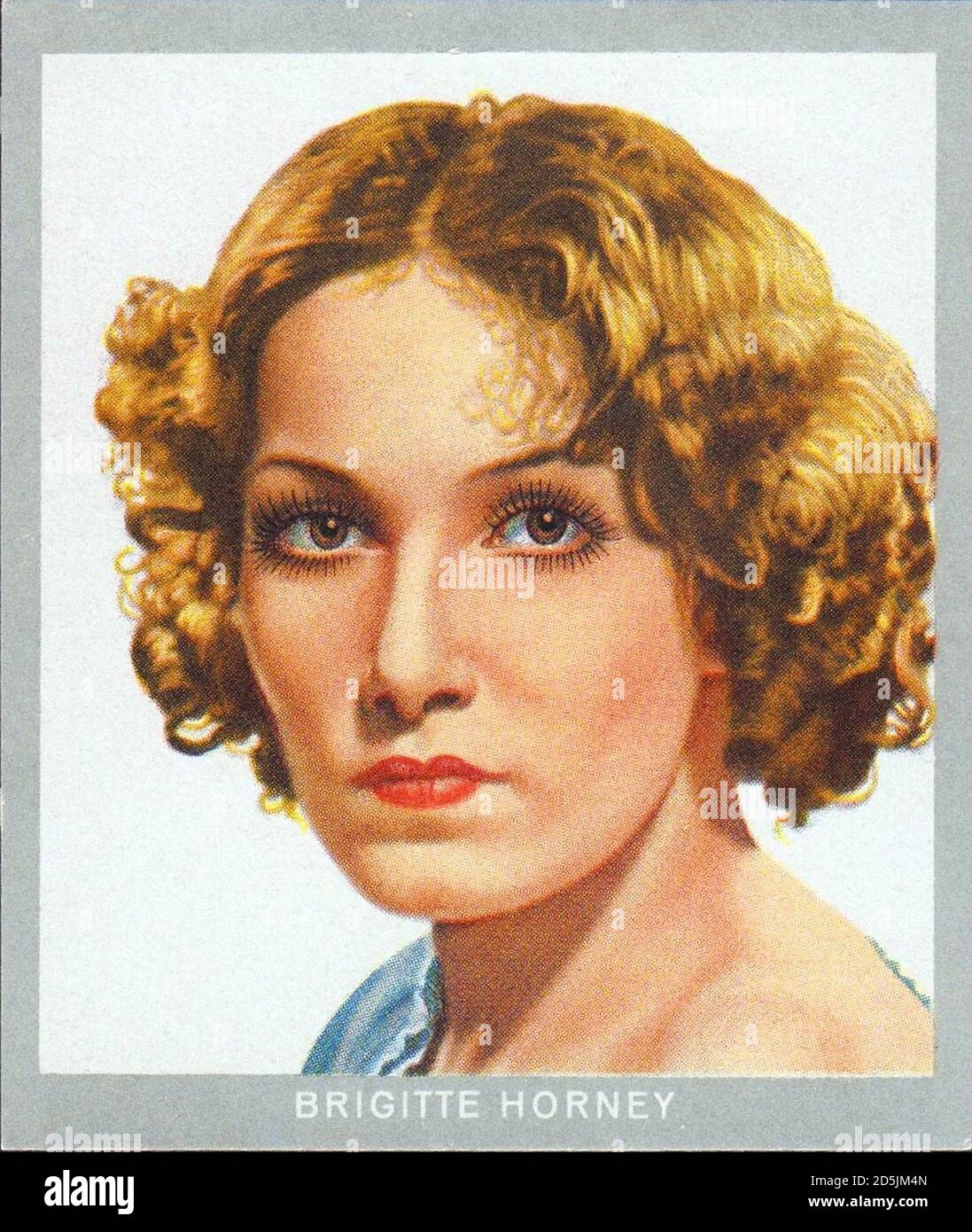 Retro portrait of Brigitte Horney (1911 -1988) was one of the great German actresses, she received an Honorary Bambi award in 1965 for her impressive Stock Photo