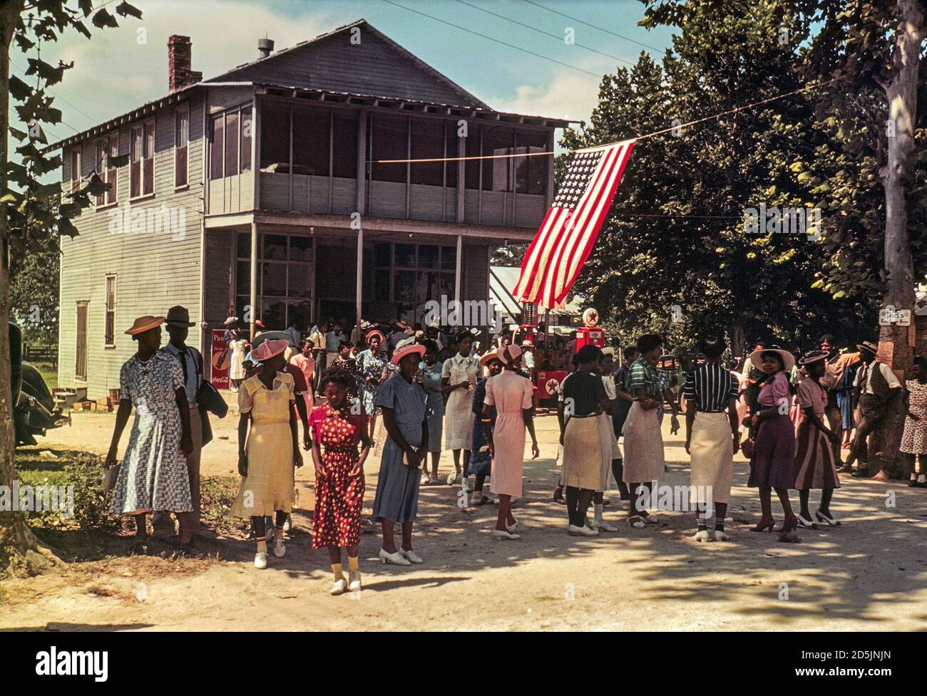 July 4, 1939. 'A Fourth of July celebration. St. Helena Island, South Carolina. Stock Photo
