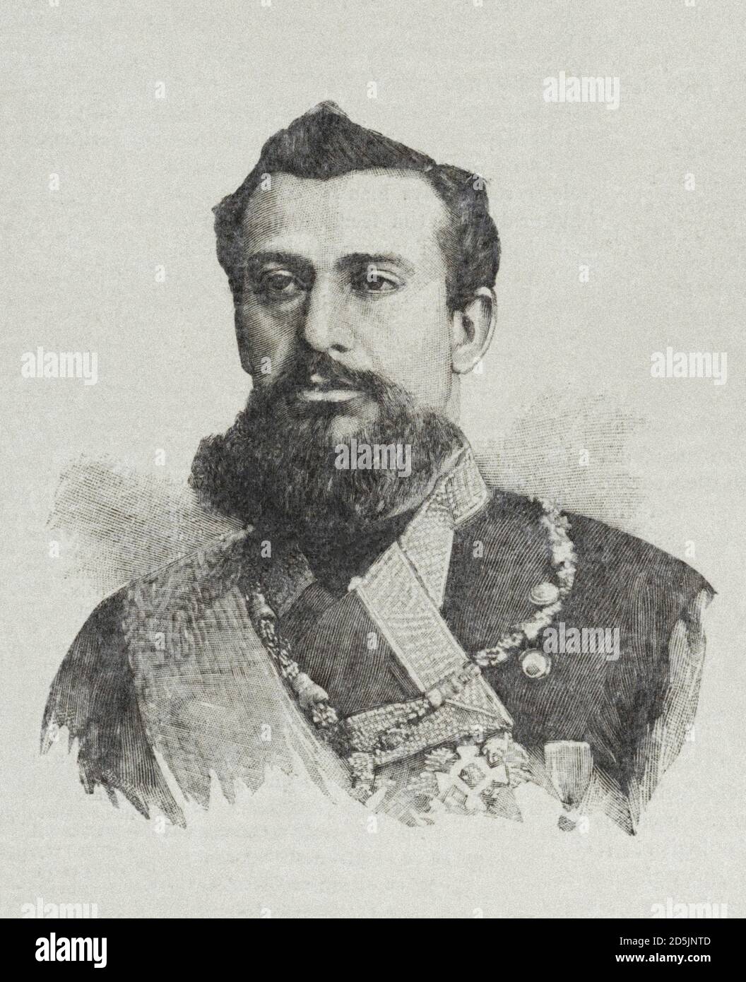 Albert I, Prince of Monaco Albert I (Albert Honore Charles Grimaldi; 1848 – 1922) was Prince of Monaco from 10 September 1889 until his death. He devo Stock Photo
